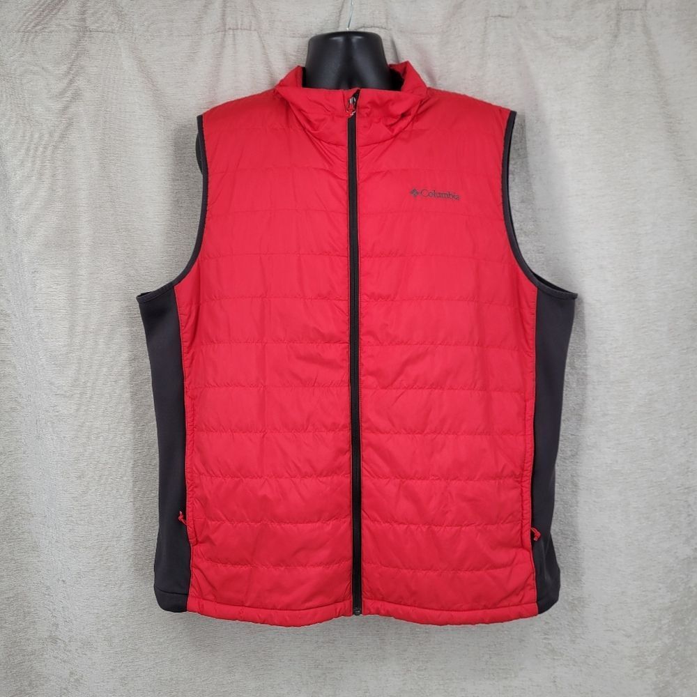Columbia Omni Heat Men’s Red Quilted Vest